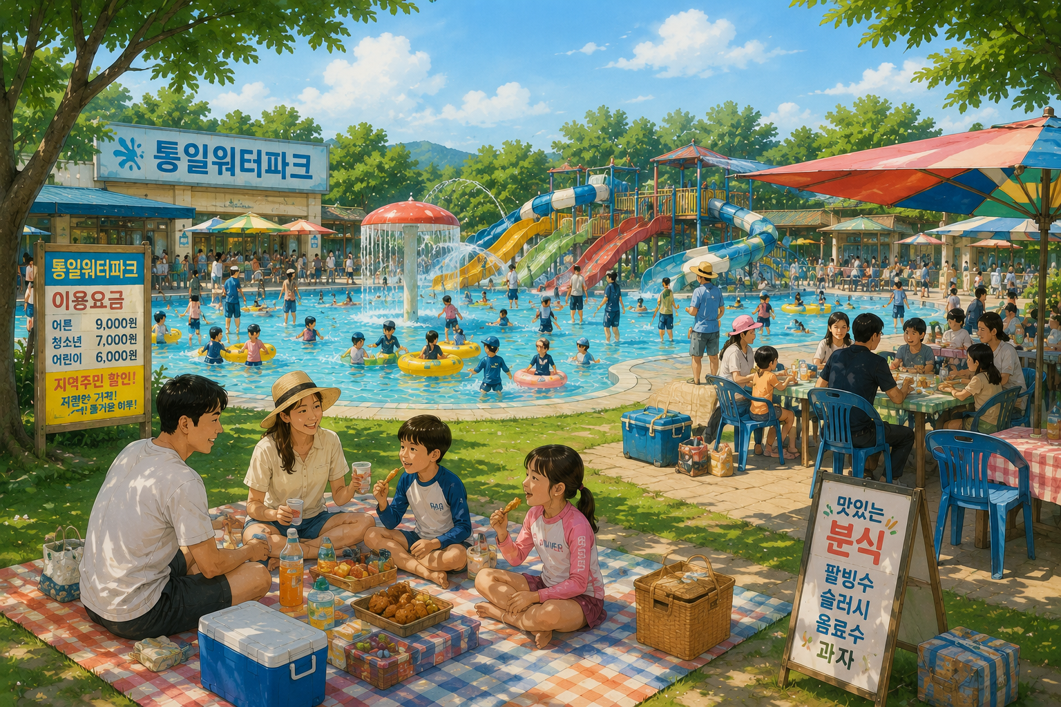 고양 통일워터파크 가성비 가족 물놀이